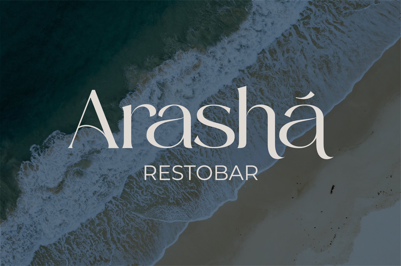 Arashá restaurant and bar brand identity